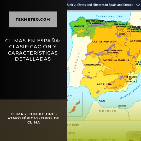 Climas en España: clasificación y características detalladas