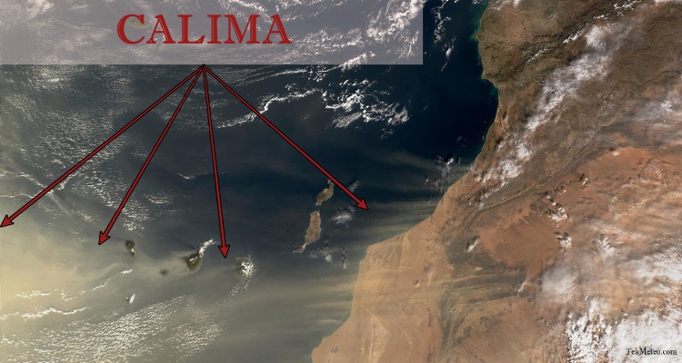 Calima en las Islas Canarias