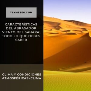 Características del abrasador viento del Sahara: Todo lo que debes saber