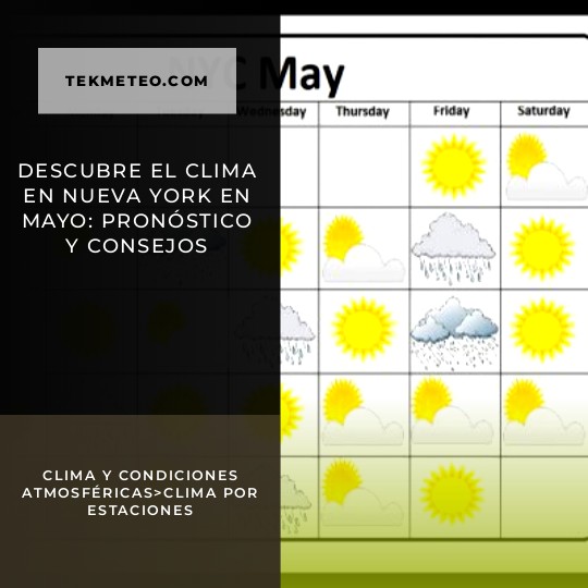 Descubre el clima en Nueva York en mayo: pronóstico y consejos