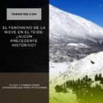 El fenómeno de la nieve en el Teide: ¿Algún precedente histórico?