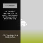 Proceso de depuración de aguas residuales en plantas de tratamiento