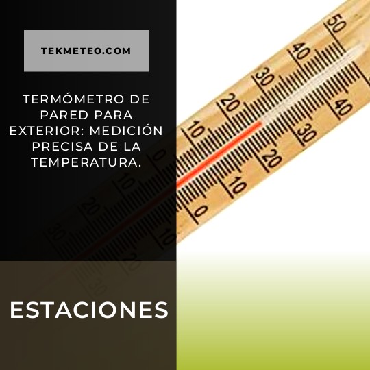Termómetro de pared para exterior: medición precisa de la temperatura.